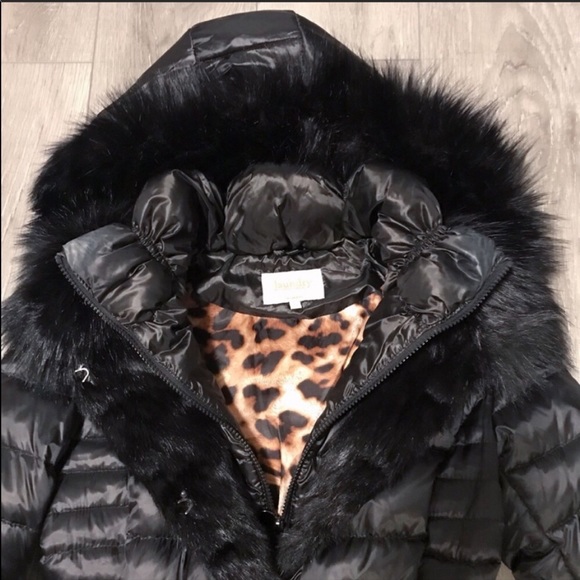 Laundry shelli segal fur lined hooded puffer coat - Picture 4 of 8